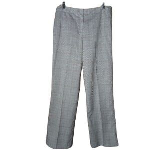 NWT Signature By Larry Levine Gray Plaid Trousers Size 12